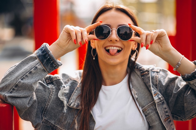 Retrato de mujer feliz