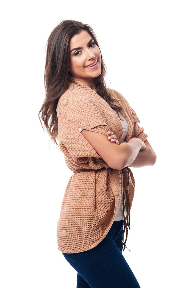 Foto gratuito retrato de mujer hermosa sonriente