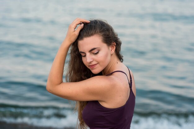 retrato de mujer hermosa