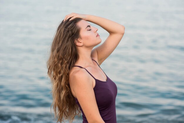 retrato de mujer hermosa