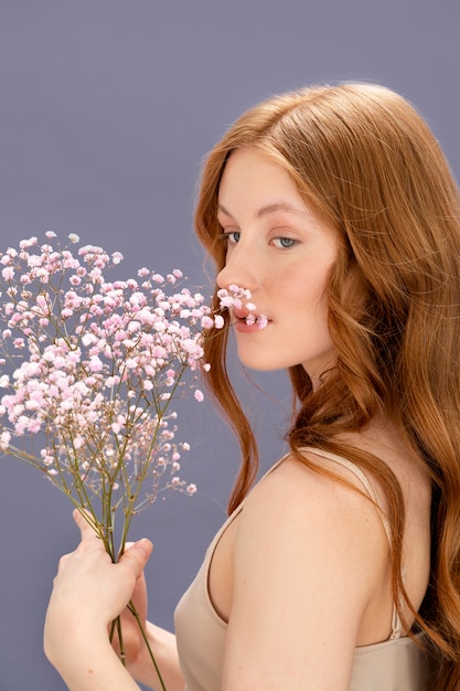 Retrato de mujer joven belleza