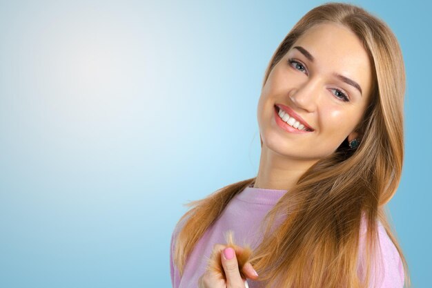 Retrato, de, un, mujer joven