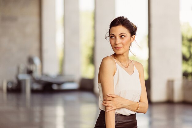 Retrato de mujer de negocios