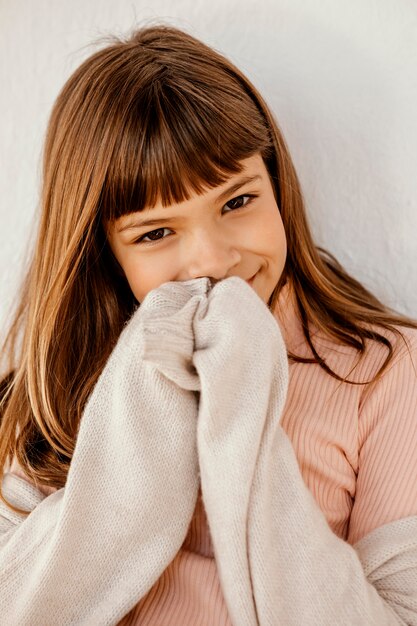 Retrato de niña bonita