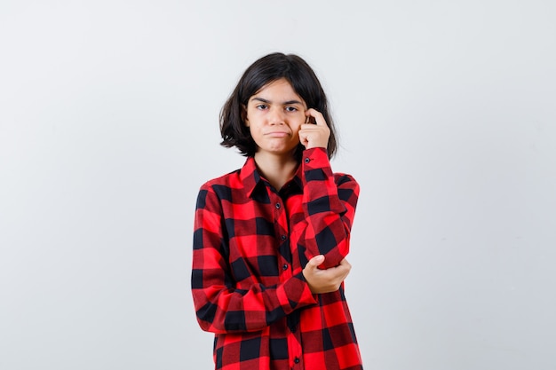 Retrato de una niña hermosa