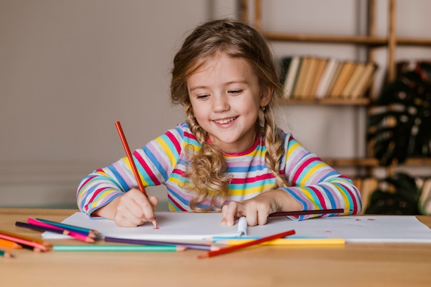 Retrato, niña, juego