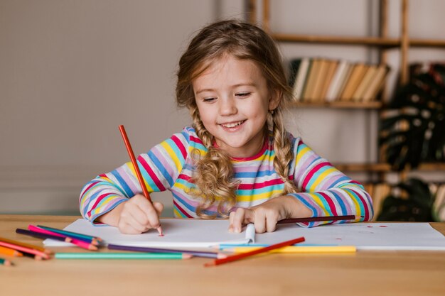 Retrato, niña, juego