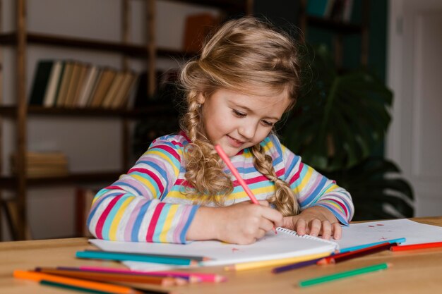 Retrato, niña, juego