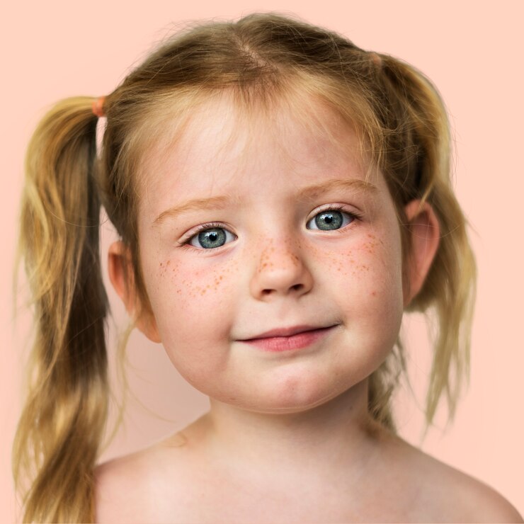 Foto gratuito retrato de una niña noruega