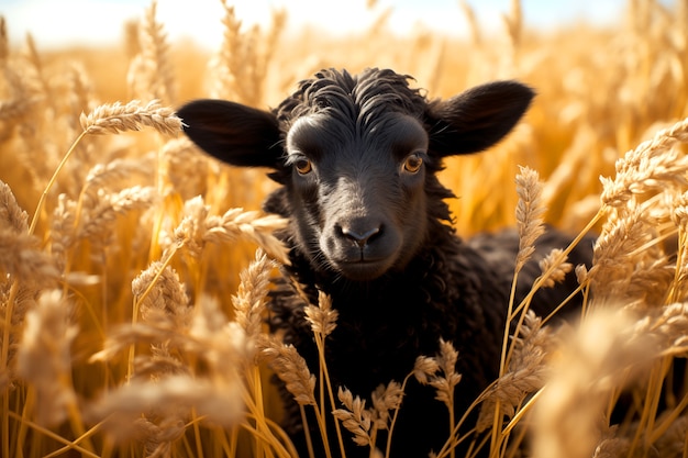 Foto gratuita retrato de oveja negra