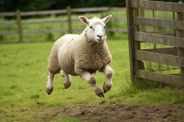 Foto gratuita retrato de ovejas en la naturaleza