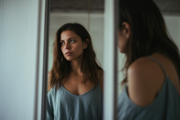 Retrato de una persona con diferentes personalidades