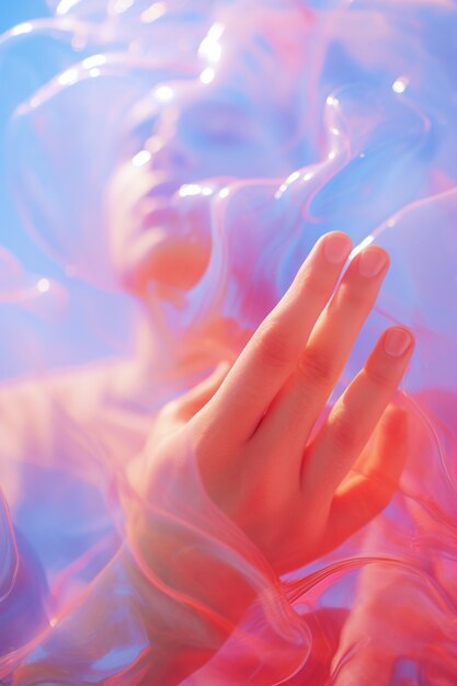 Retrato de una persona que experimenta un despertar espiritual