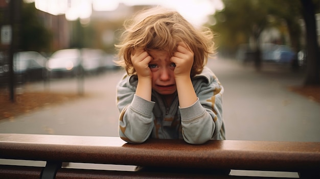 Foto gratuita retrato de una persona triste