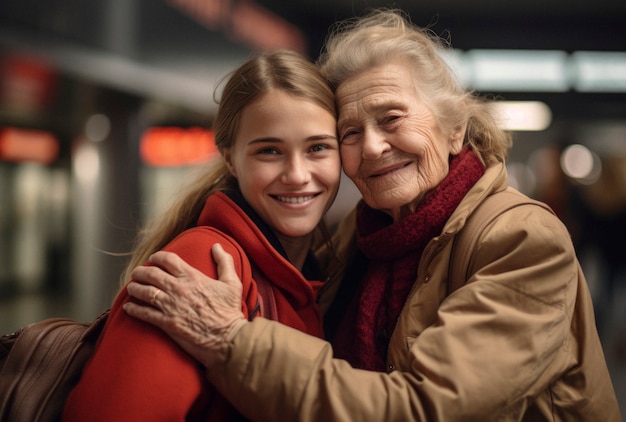 Retrato de personas abrazándose en honor a la celebración del día del abrazo