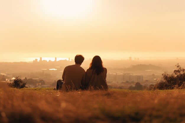 Retrato en primer plano de una pareja juntos