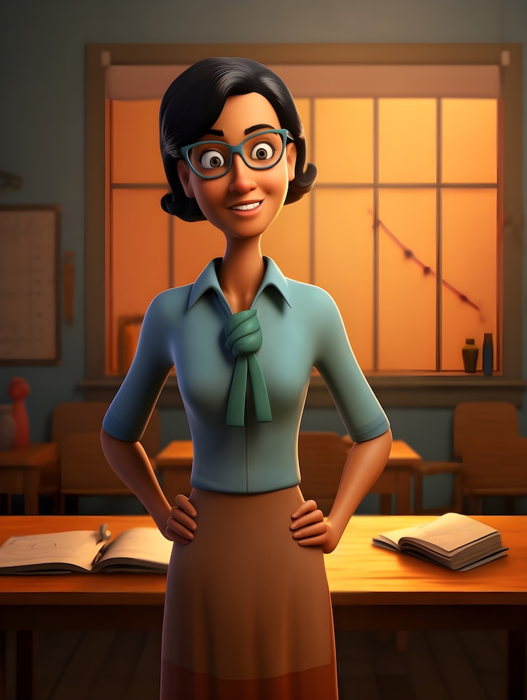 Foto gratuito retrato de una profesora sénior para el día de la educación