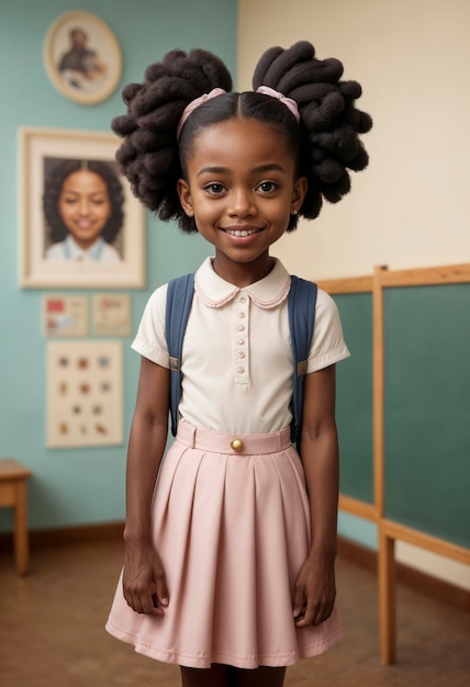 Foto gratuita retrato surrealista de un niño