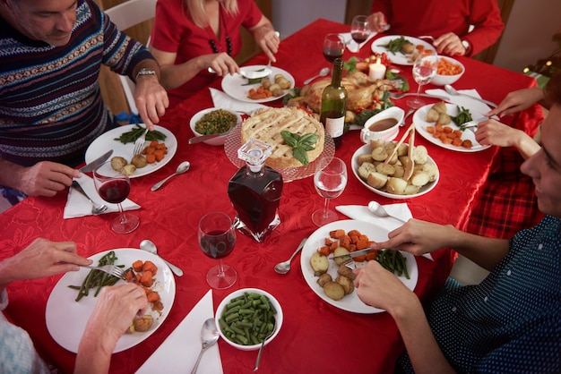 Reunión familiar en navidad