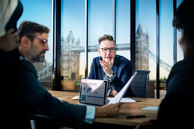 Reunión de negocios en Londres