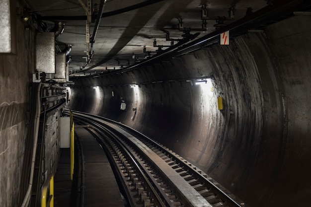 Foto gratuita rieles de metro