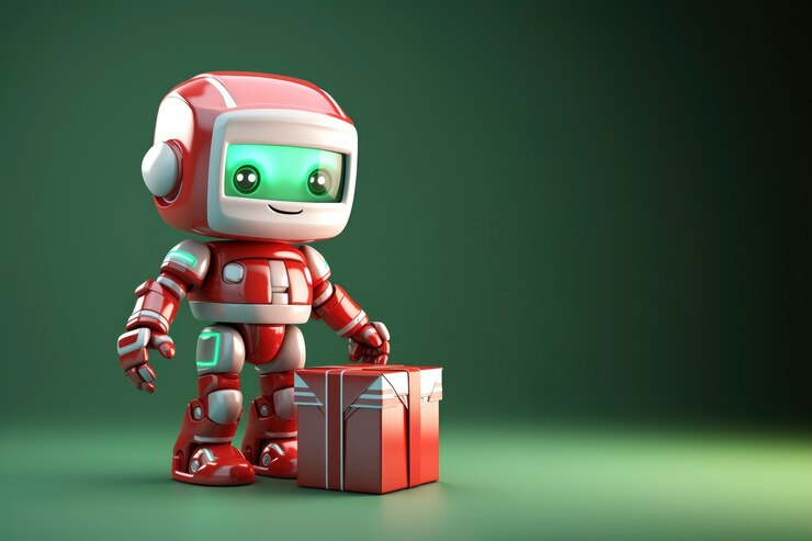 Foto gratuito el robot de entrega 3d está trabajando