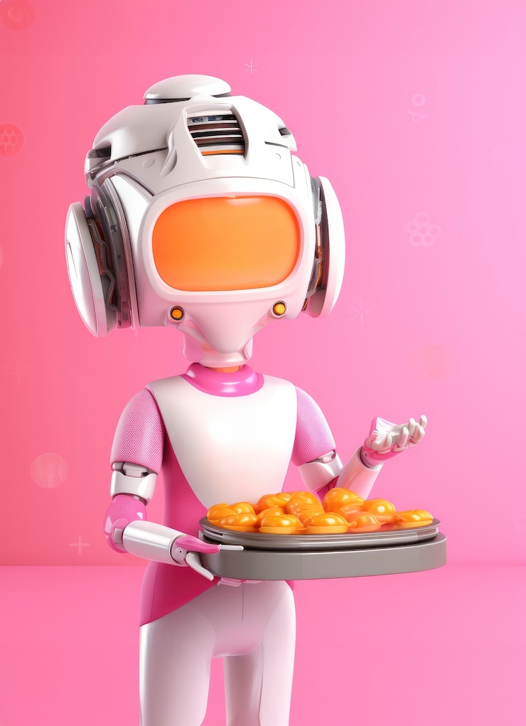 Foto gratuito el robot de entrega 3d está trabajando