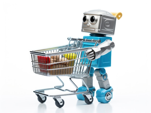 El robot de entrega 3D en funcionamiento