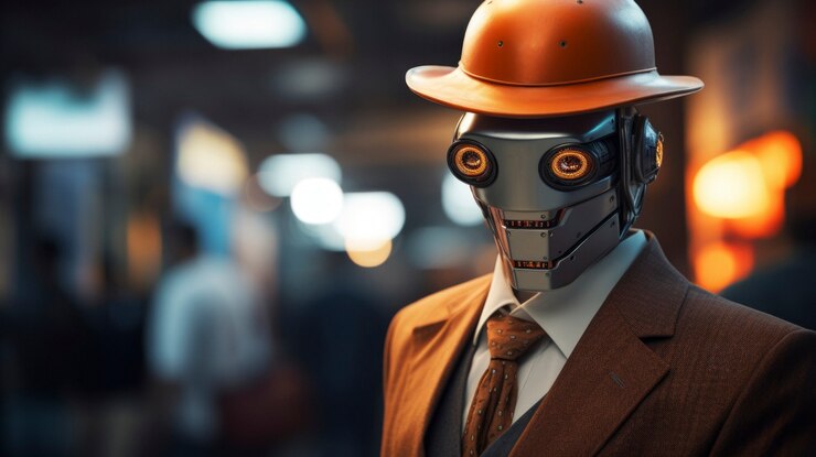 Foto gratuito robot realizando trabajo humano