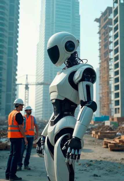 Robot en el sitio de construcción