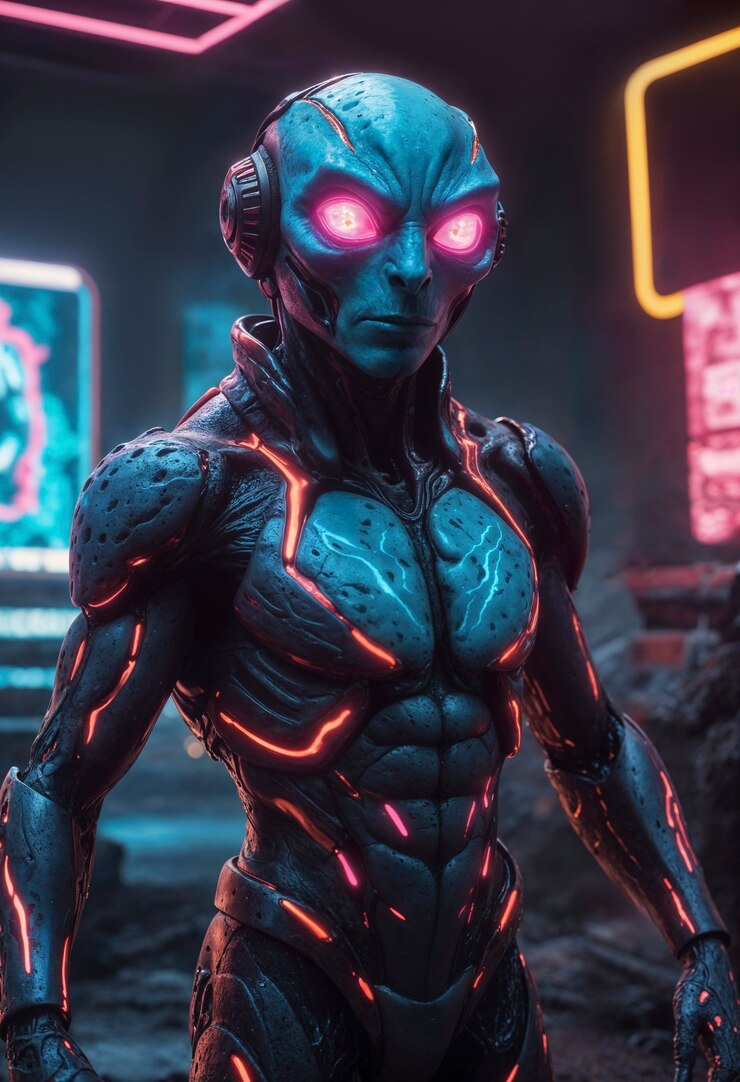 Foto gratuito el rodaje de fantastic alien