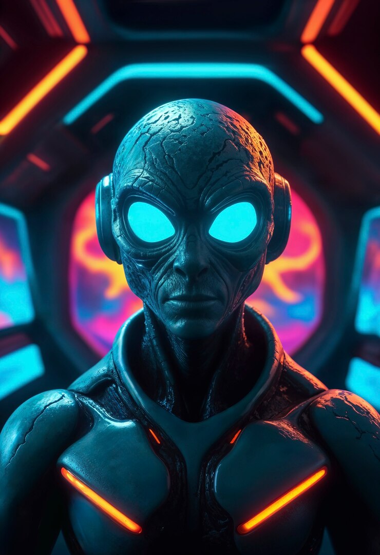 Foto gratuito el rodaje de fantastic alien
