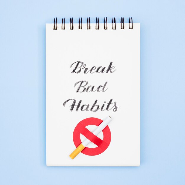 Romper el concepto de malos hábitos con cigarrillo