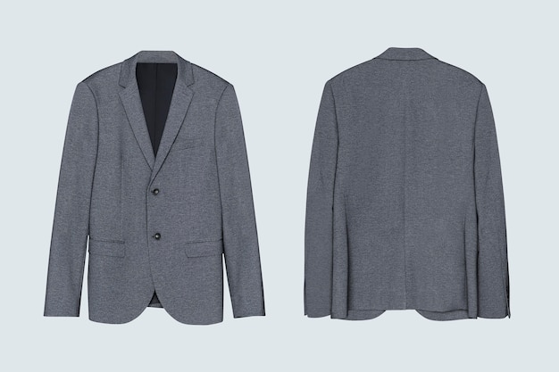 Foto gratuita ropa casual de hombre blazer gris