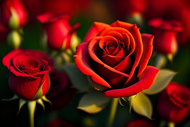 La rosa roja de San Valentín es el símbolo del amor.