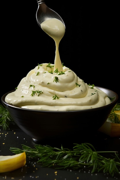 Foto gratuita sabor alimenticio a base de crema agria