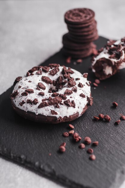 Sabrosas donas con pepitas de chocolate