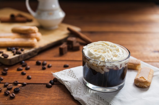 Sabroso postre de café