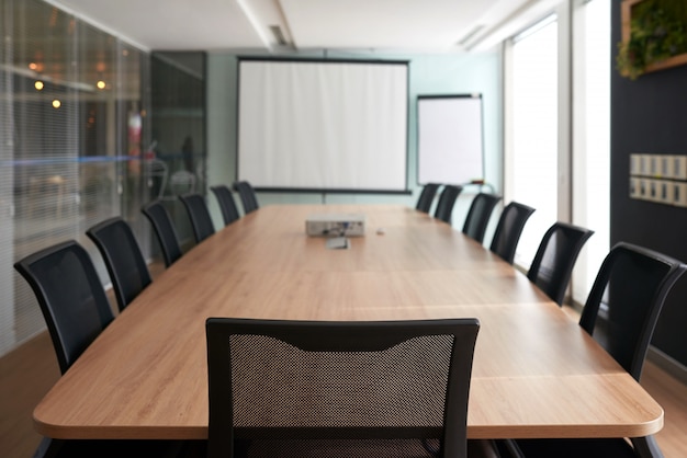 Sala para reuniones de negocios