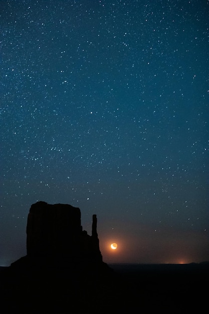 Foto gratuita salida de la luna