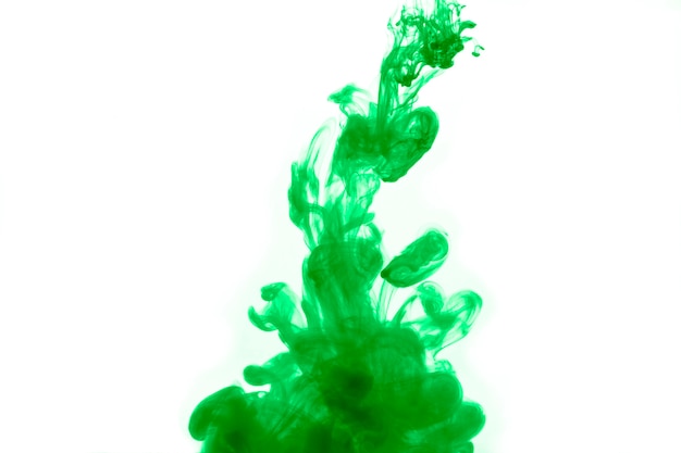 Salpicaduras de pigmento verde