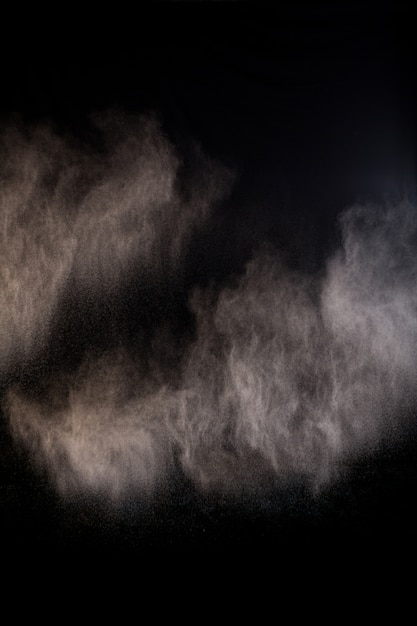 Foto gratuita salpicando de polvo de polvo