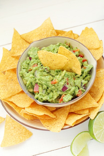 Foto gratuita salsa de guacamole