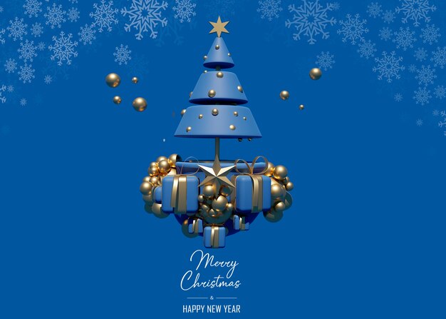 Saludos de feliz navidad con regalos