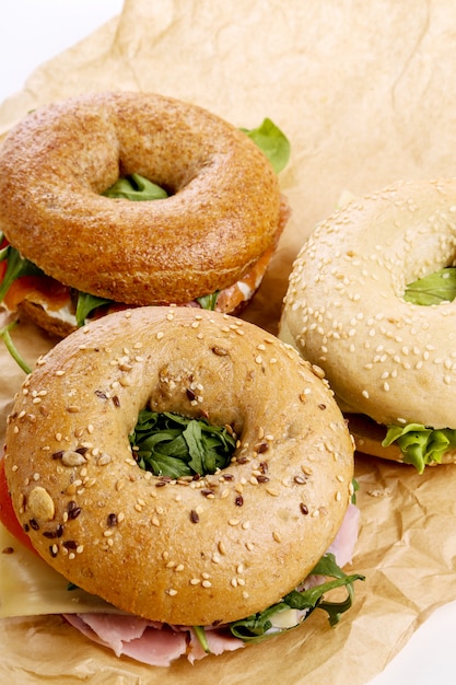 Sándwich de bagel