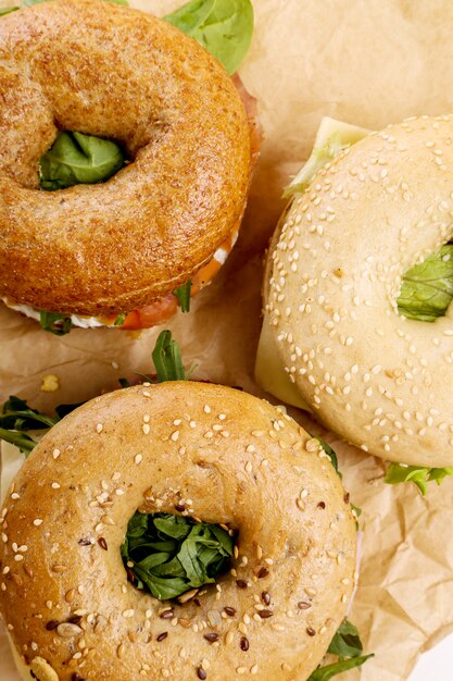 Sándwich de bagel