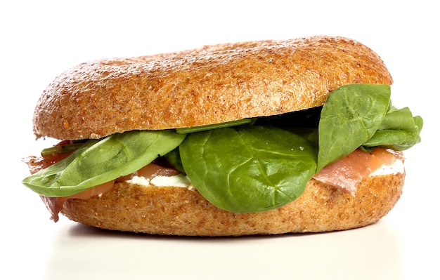 Foto gratuita sándwich de bagel