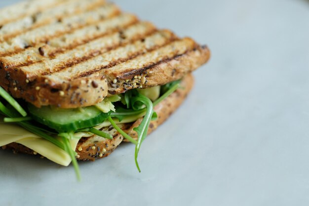 Sandwiches de desayuno a bordo