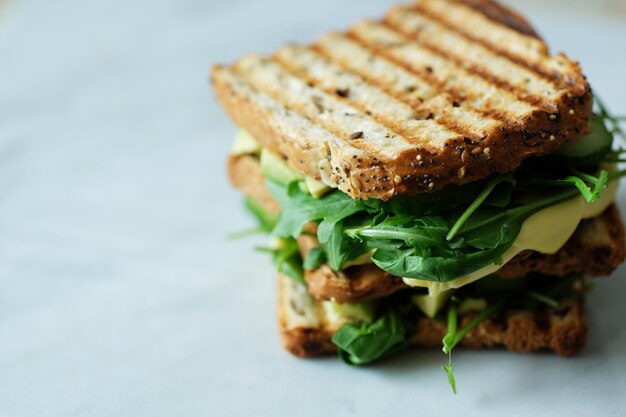 Sandwiches de desayuno a bordo