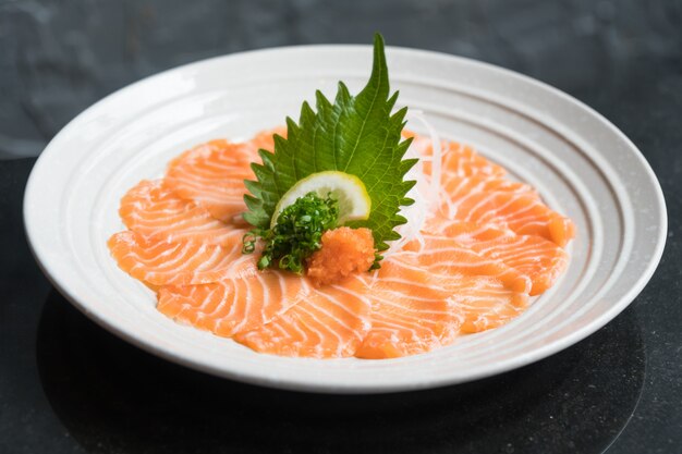 Sashimi De Salmón Fresco Crudo